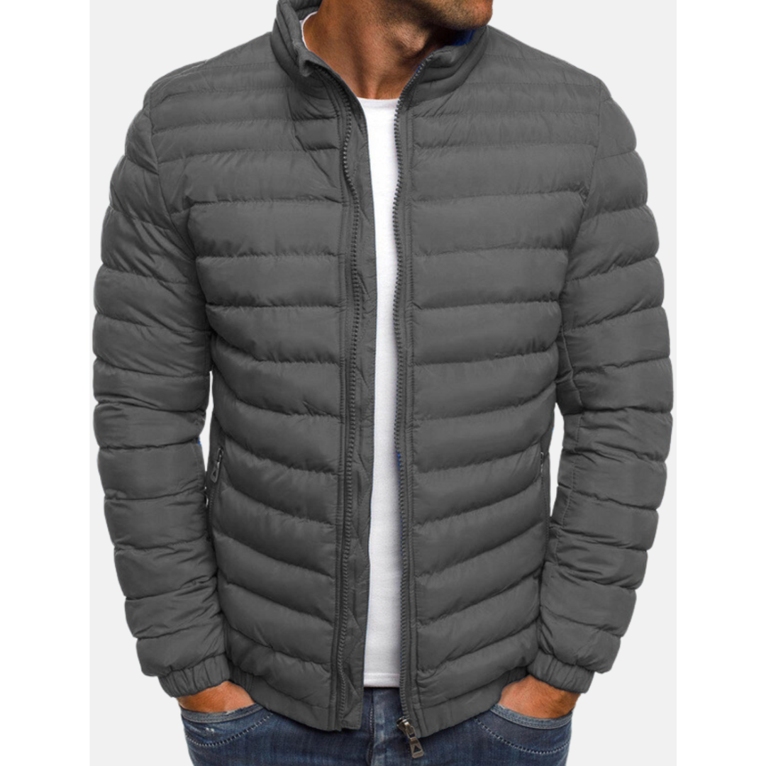 Insulated Hooded Full Zip Winter Jacket for Men | Cold Weather Outerwear
