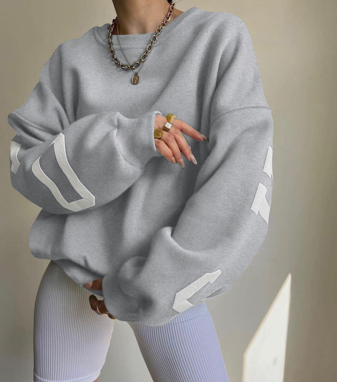 Oversized Long Sleeve Pullover Sweater for Women | Everyday Wear