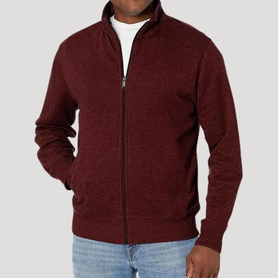 Men's Jacket | Front Zipper Closure