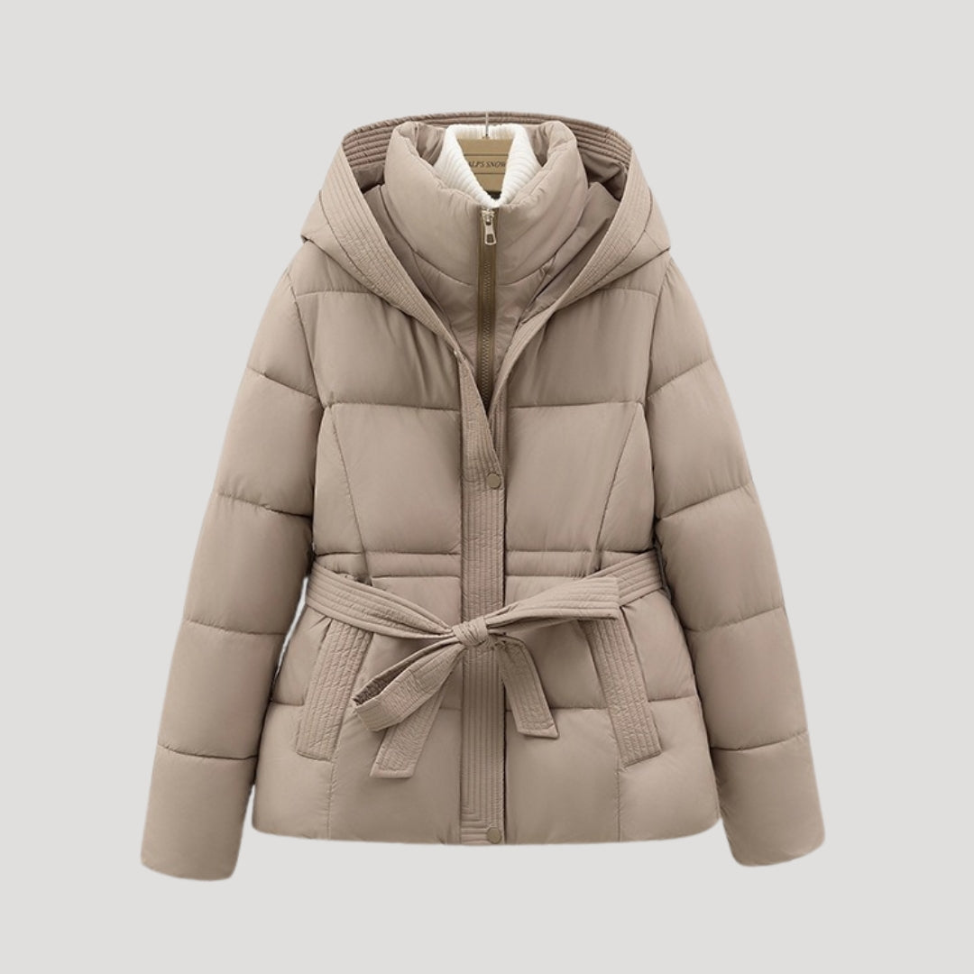Women's Winter Coat | Quilted Belted Cut
