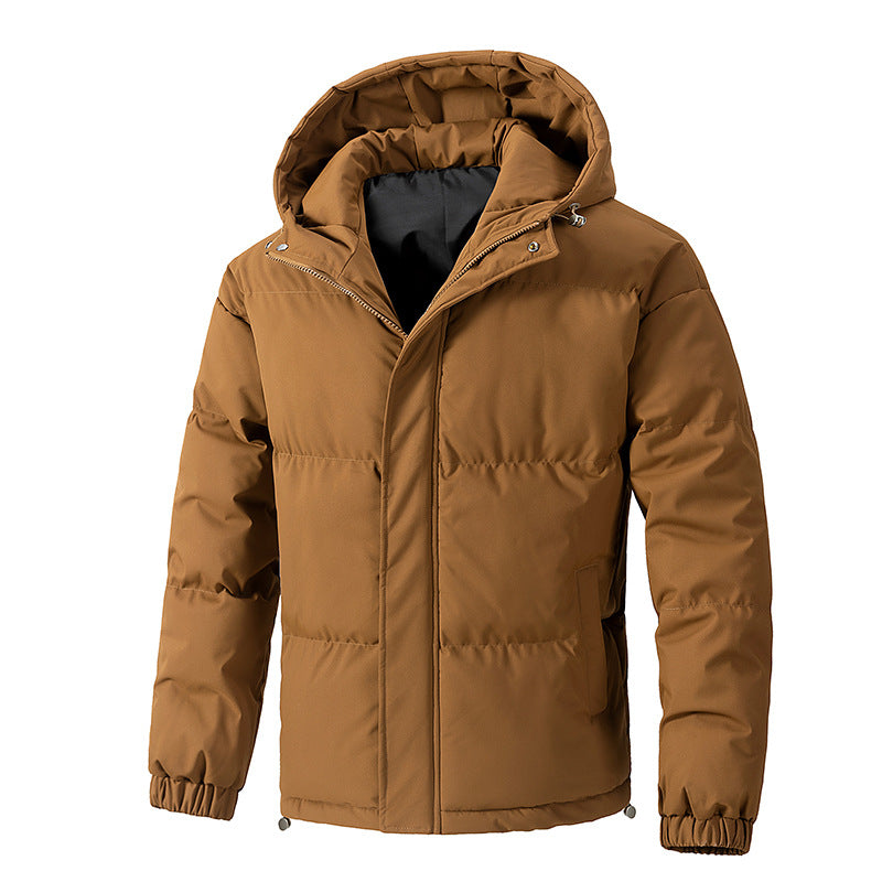 Men's Winter Jacket | Loose Fit with Hood for Everyday Use