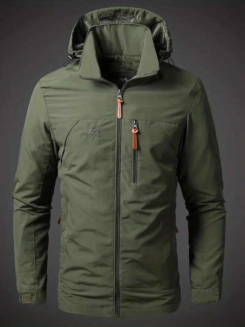Waterproof Windproof Packable Hooded Jacket for Men | Outdoor Wear