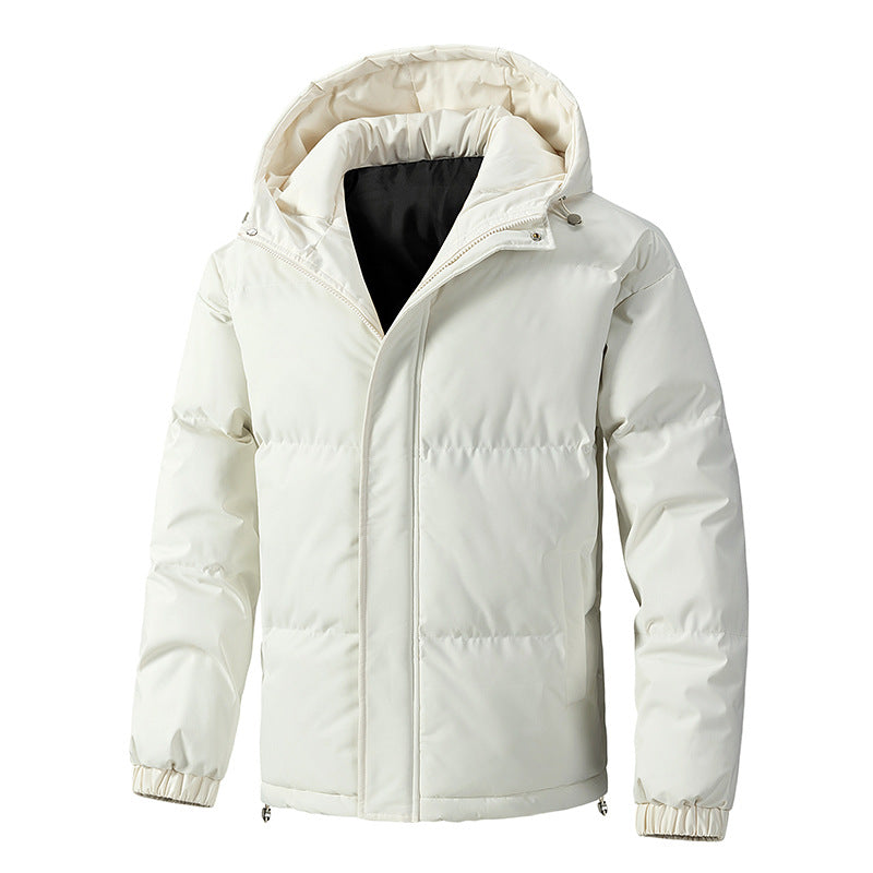Men's Winter Jacket | Loose Fit with Hood for Everyday Use
