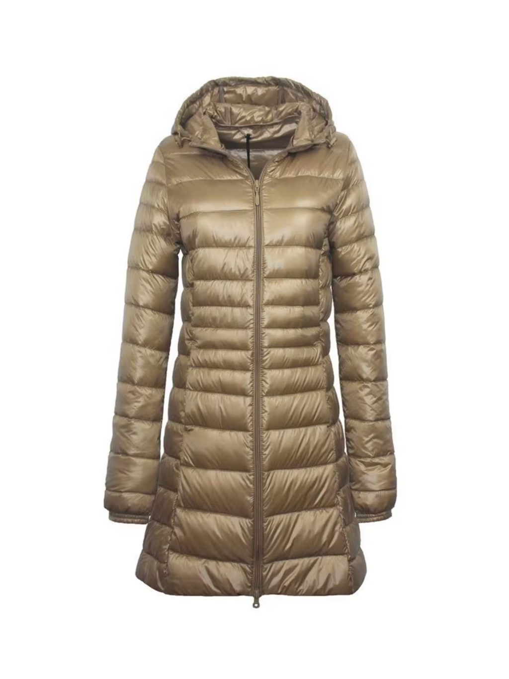Quilted Hooded Long Coat for Women | Cold Weather Outerwear