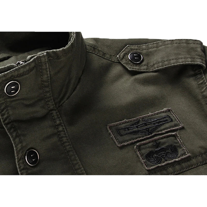 Men's Military Jacket | Modern Zip Jacket