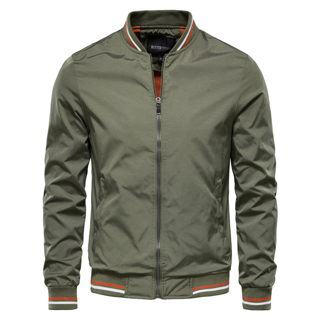 Men's bomber jacket | Fitted cut with zipper