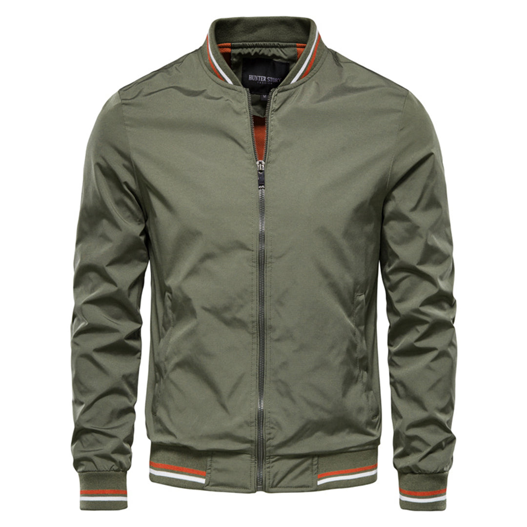 Men's bomber jacket | Fitted cut with zipper