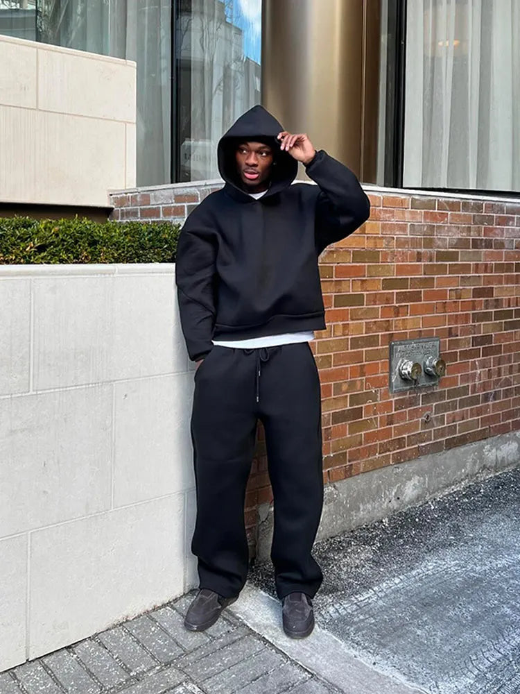 Loose Fit Sweatsuit Set for Men | Casual Everyday Loungewear Collection