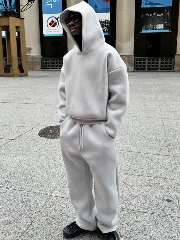 Loose Fit Sweatsuit Set for Men | Casual Everyday Loungewear Collection