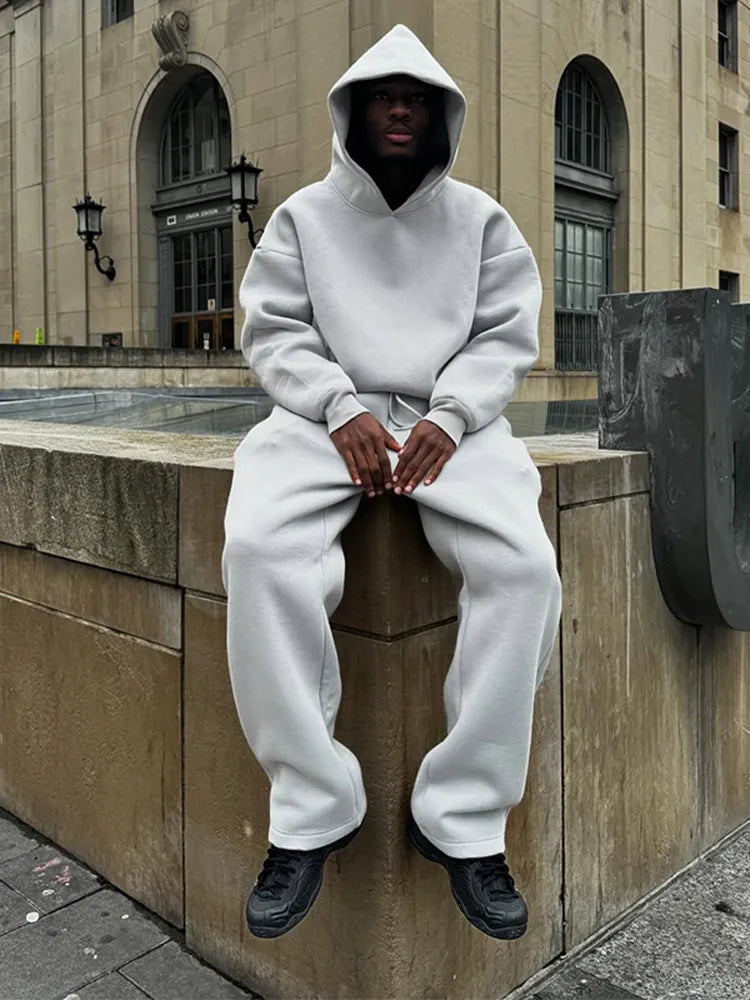 Loose Fit Sweatsuit Set for Men | Casual Everyday Loungewear Collection