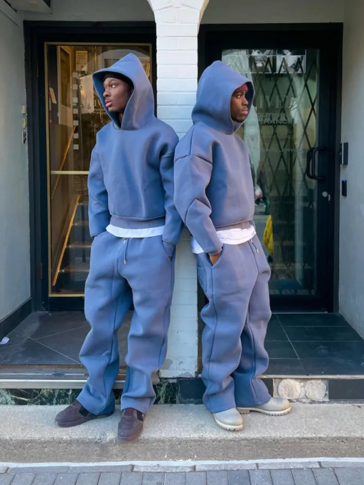Loose Fit Sweatsuit Set for Men | Casual Everyday Loungewear Collection