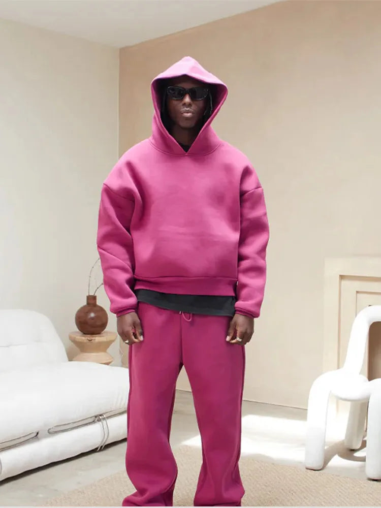 Loose Fit Sweatsuit Set for Men | Casual Everyday Loungewear Collection