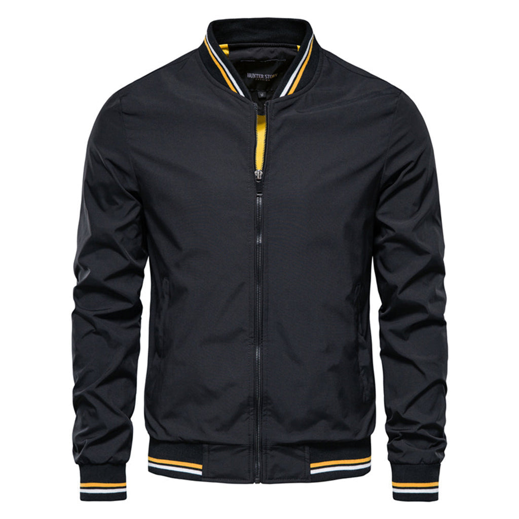 Men's bomber jacket | Fitted cut with zipper