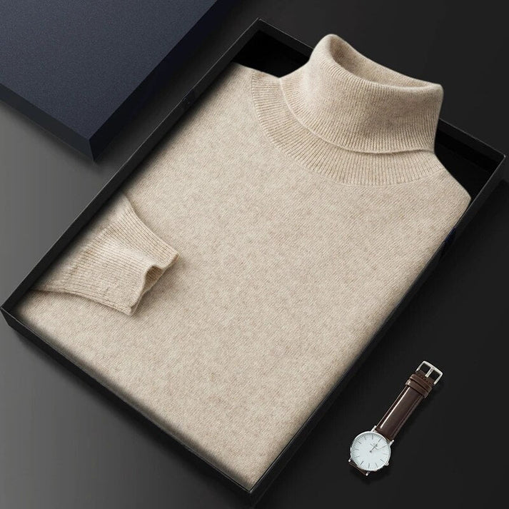 Men's Sweater | Turtleneck Long Sleeve Knit Regular Fit Clothing