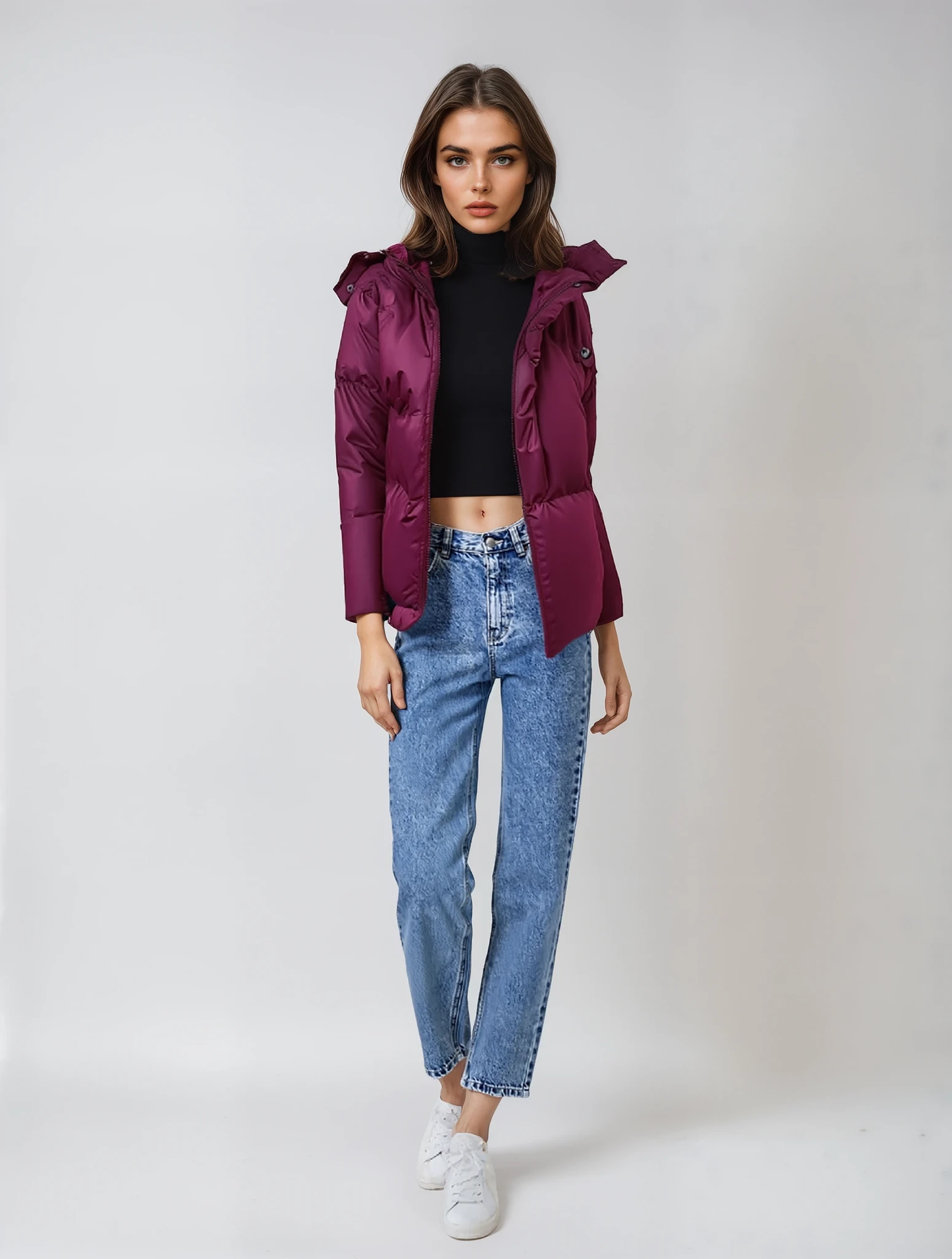Women's Jacket | Shiny Quilted Cut
