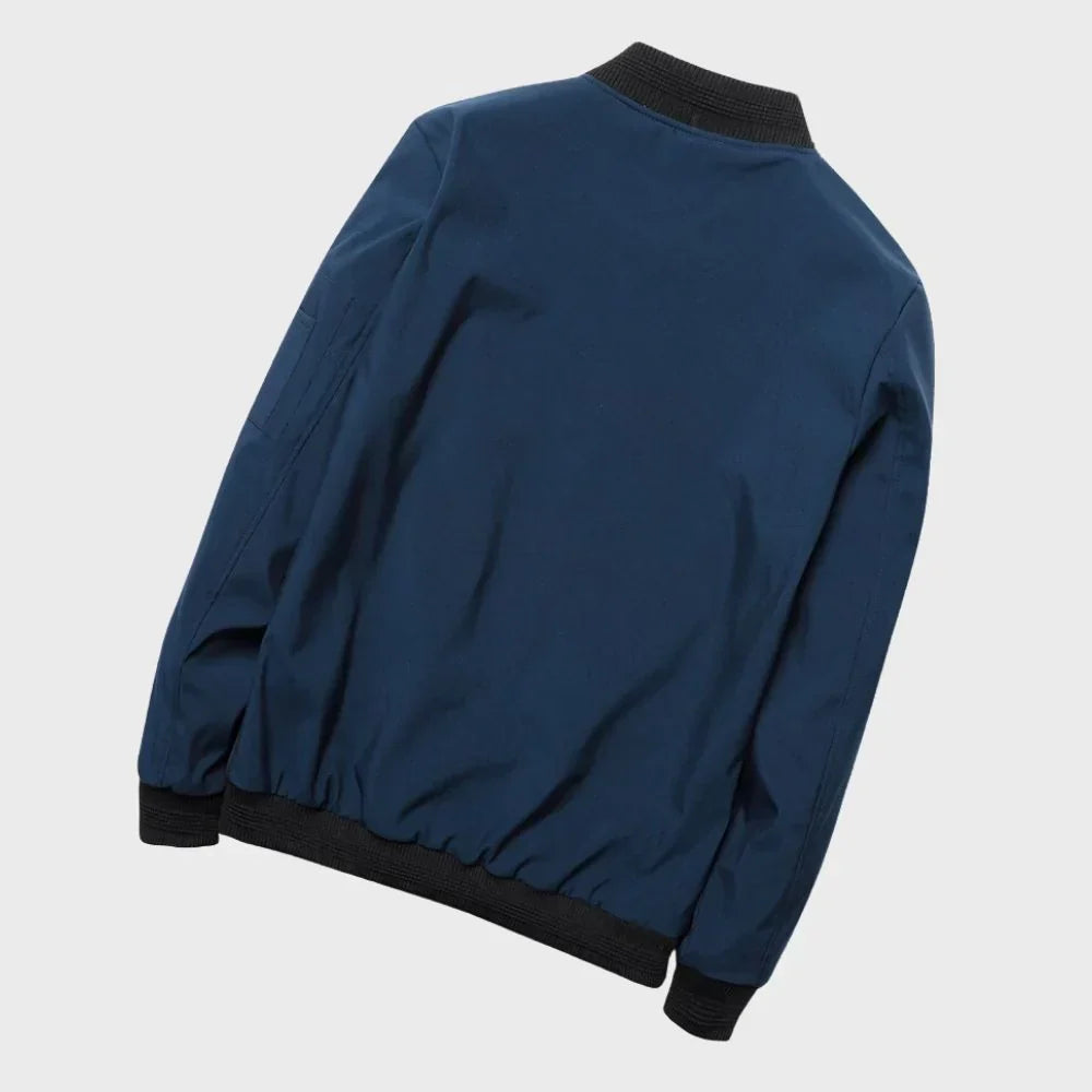 Men's Bomber Jacket | Casual Zipper Long Sleeve