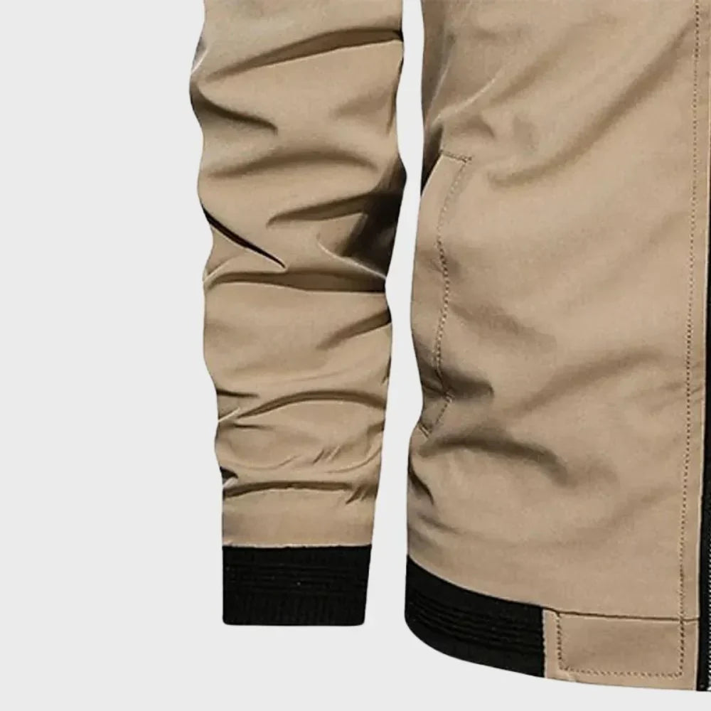 Men's Bomber Jacket | Casual Zipper Long Sleeve