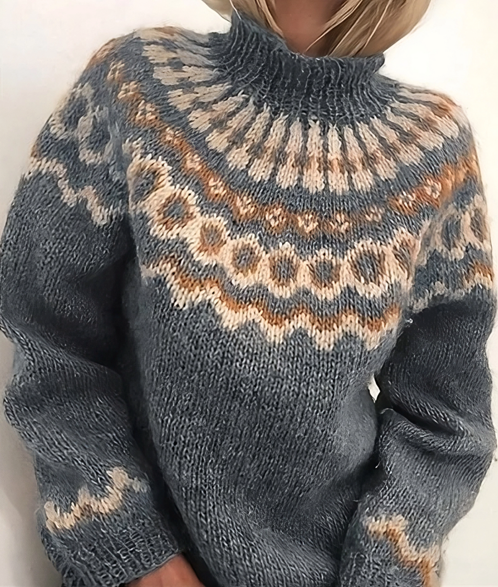 Women’s Sweater | High Collar Turtleneck Cut