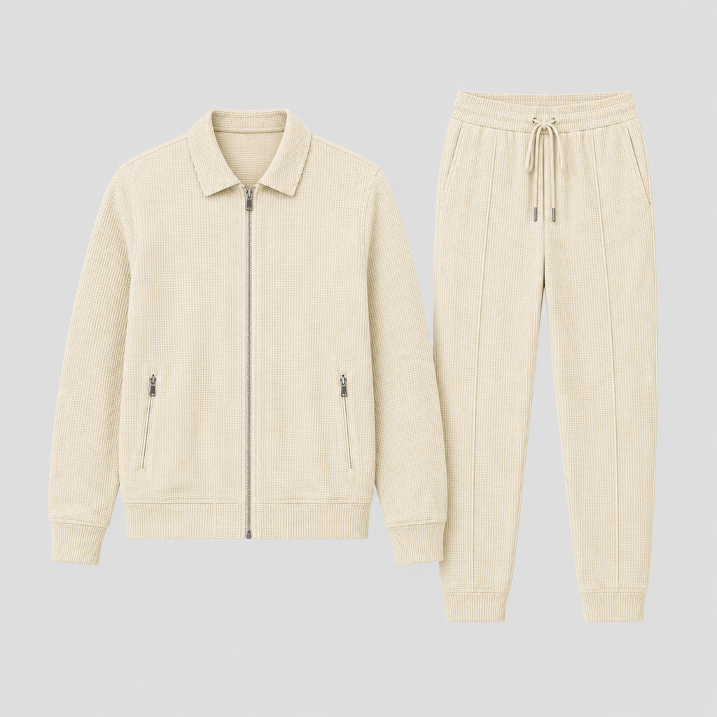 Zip Jacket and Pants Tracksuit Set for Men | Two Piece Set