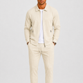 Zip Jacket and Pants Tracksuit Set for Men | Two Piece Set