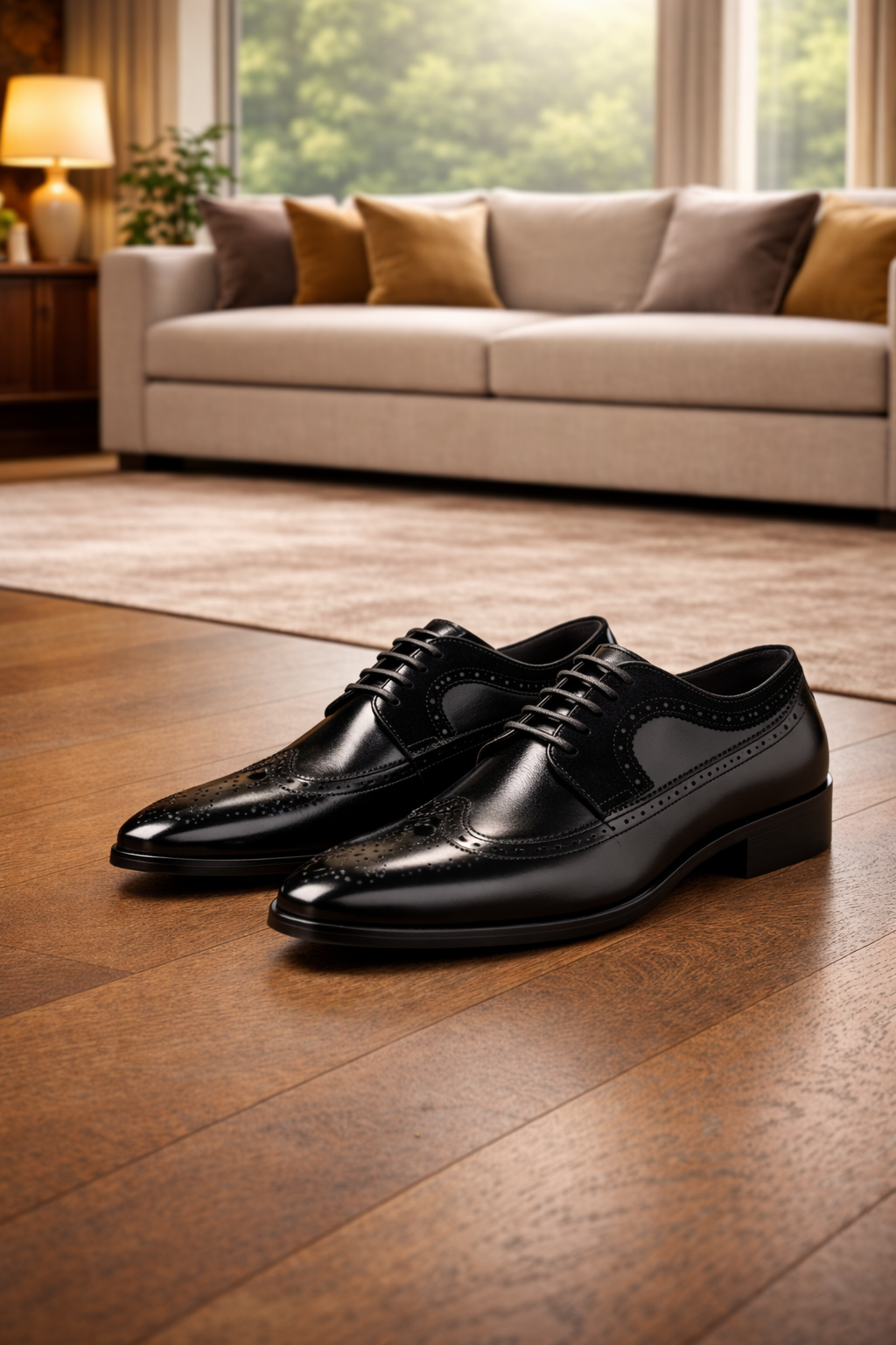 Leather Brogue Oxford Dress Shoes for Men | Formal Occasion Business Wear
