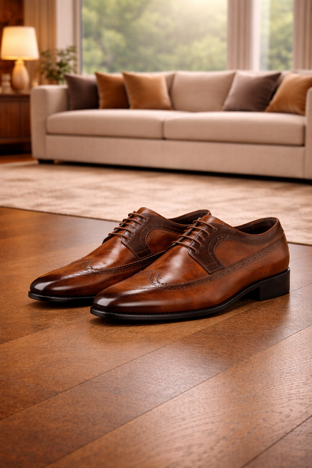 Leather Brogue Oxford Dress Shoes for Men | Formal Occasion Business Wear