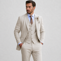 Slim Fit Three Piece Suit for Men | Blazer Vest and Pants Business Set