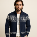 Snowflake Knit Regular Fit Pullover Sweater for Men | Winter Wear