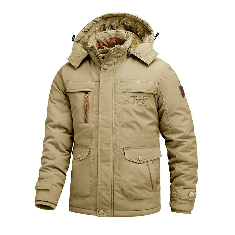 Men's Winter Jacket | Insulated Waterproof with Detachable Hood