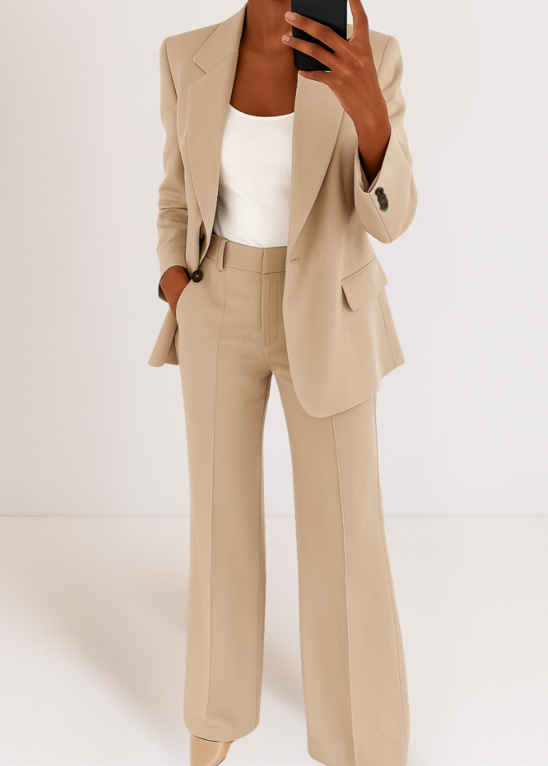 Tailored Blazer Pants Coordinate Set for Women | Smart Office Evening Wear
