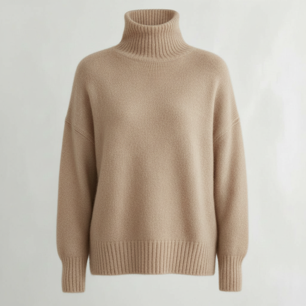 Women's Sweater | Long Sleeve Turtleneck Pullover Top Fit