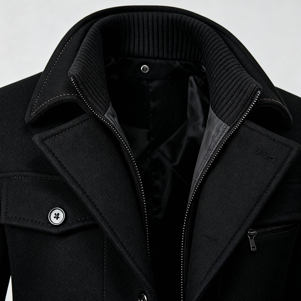 Men's Winter Jacket | Waterproof Cut with Classic Collar