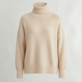 Knit Turtleneck Long Sleeve Pullover Sweater for Women | Casual Office Wear