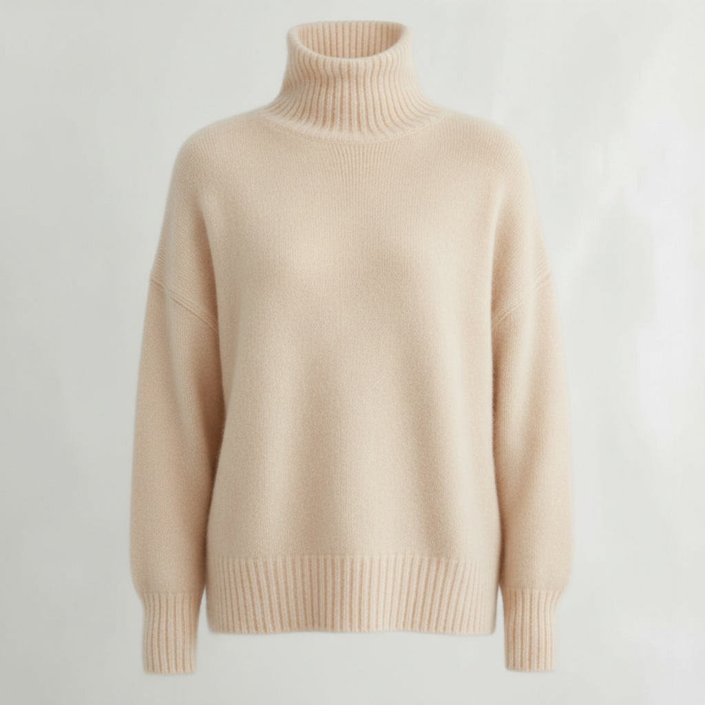 Women's Sweater | Long Sleeve Turtleneck Pullover Top Fit