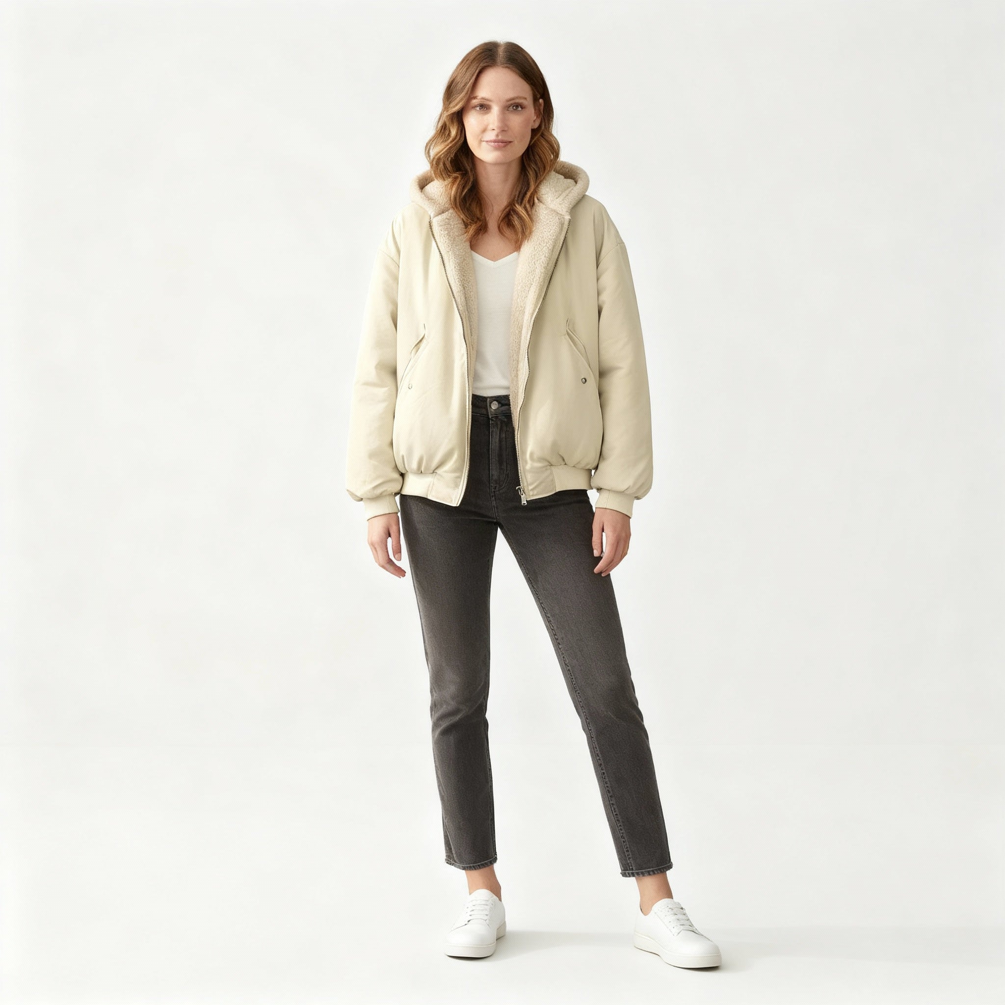 Women's Winter Jacket | Oversized Cut with Inner Insulation