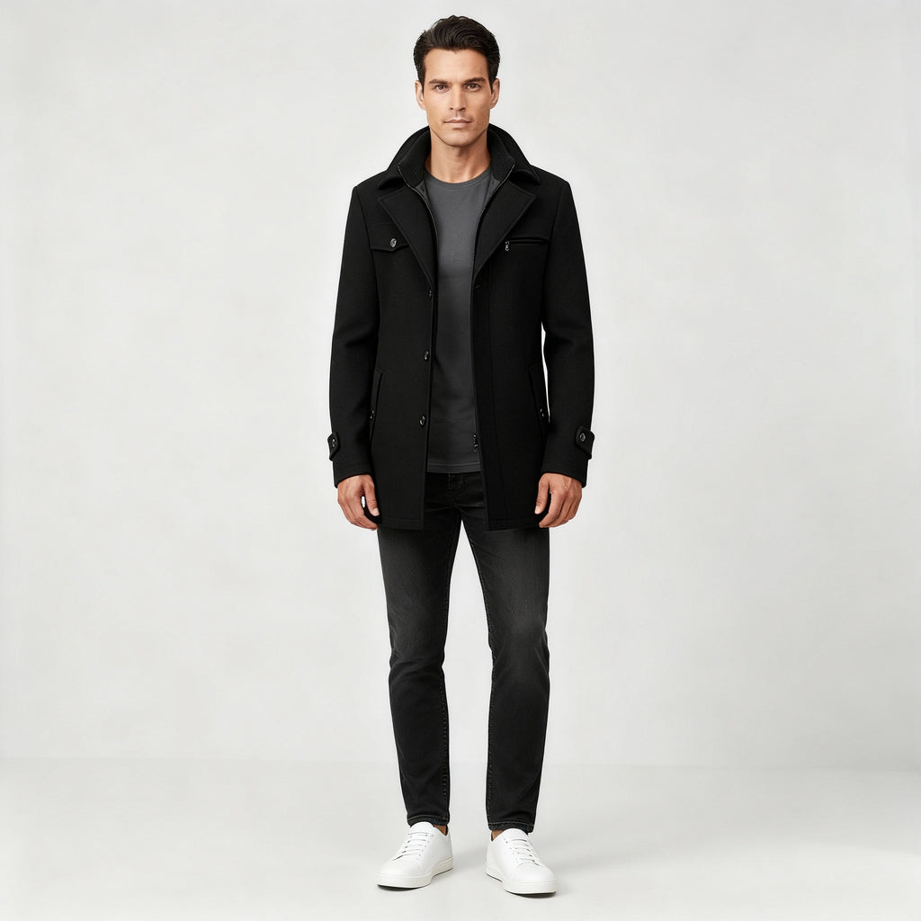 Men's Winter Jacket | Waterproof Cut with Classic Collar