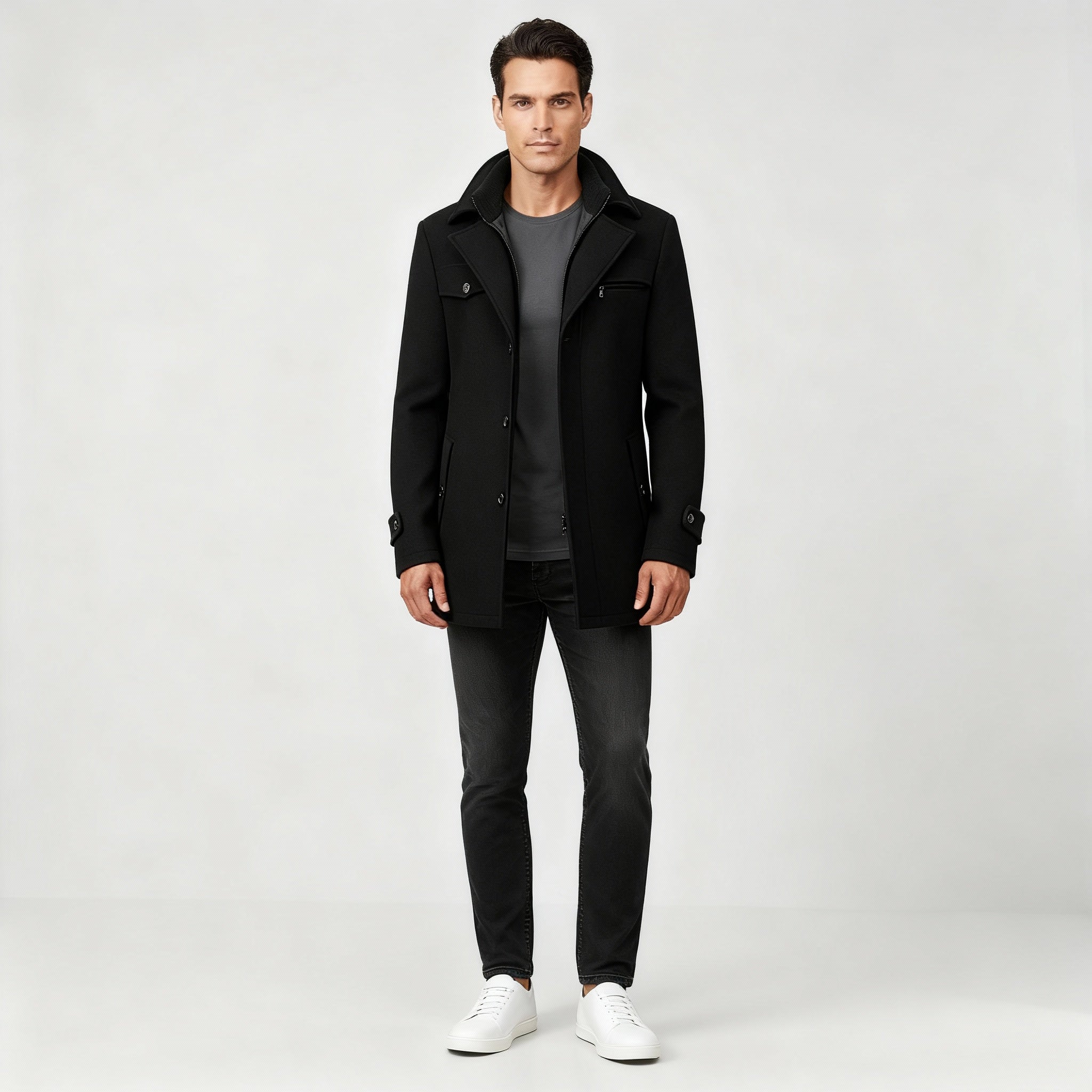 Men's Winter Jacket | Waterproof Cut with Classic Collar