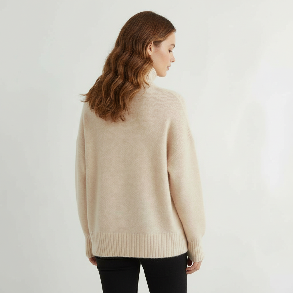 Women's Sweater | Long Sleeve Turtleneck Pullover Top Fit