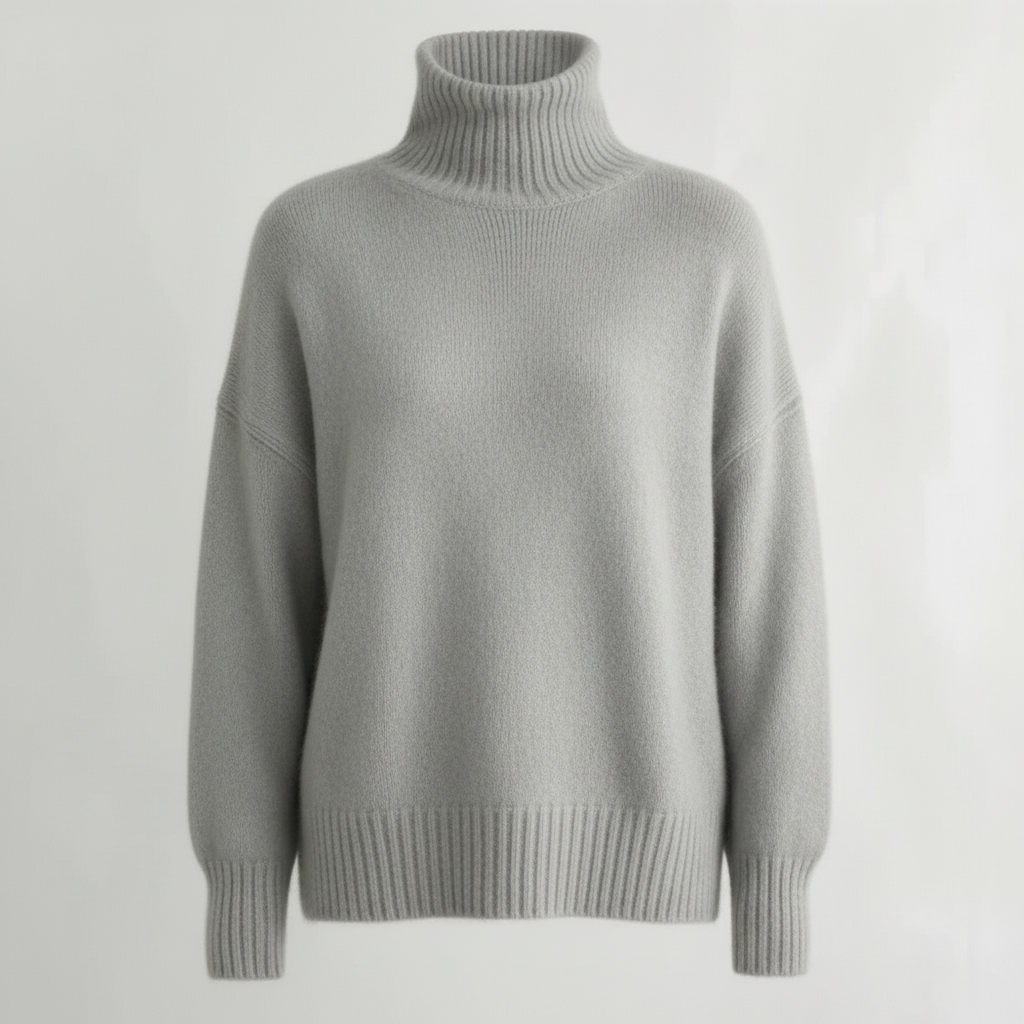 Women's Sweater | Long Sleeve Turtleneck Pullover Top Fit