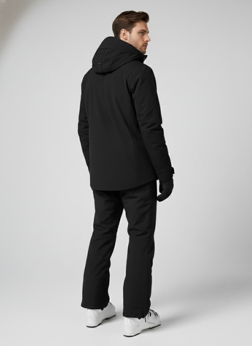 Waterproof Detachable Hood Zip Closure Jacket for Men | Outdoor Wear