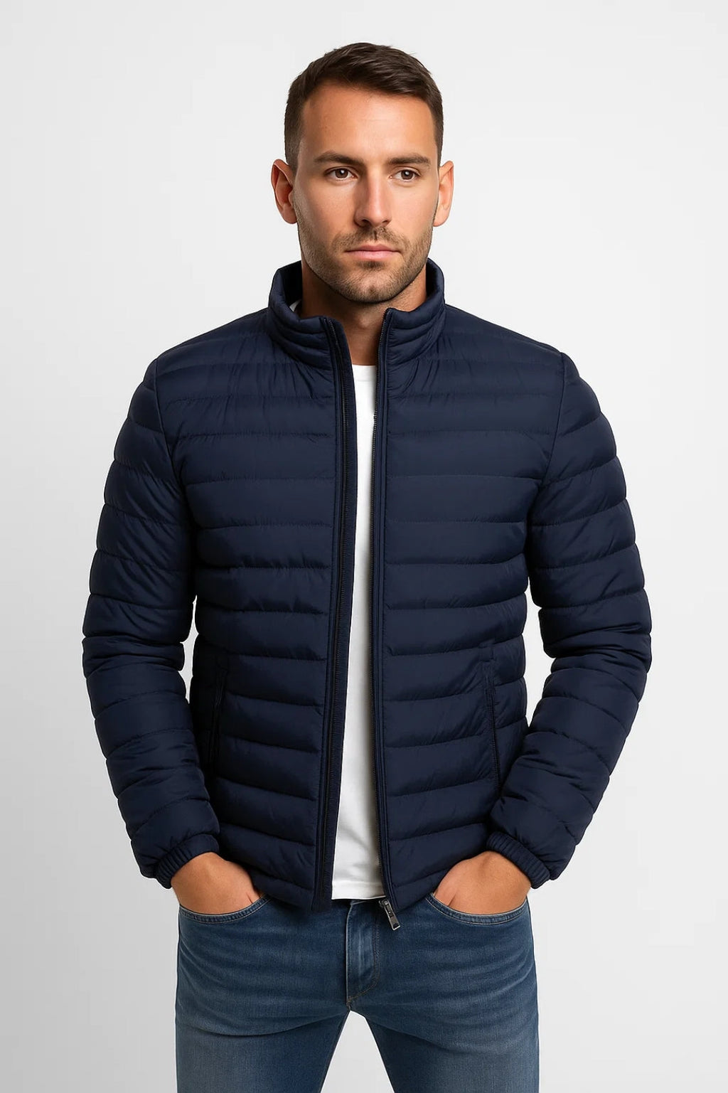 Men's Jacket | Lightweight Quilted with Elastic Cuffs