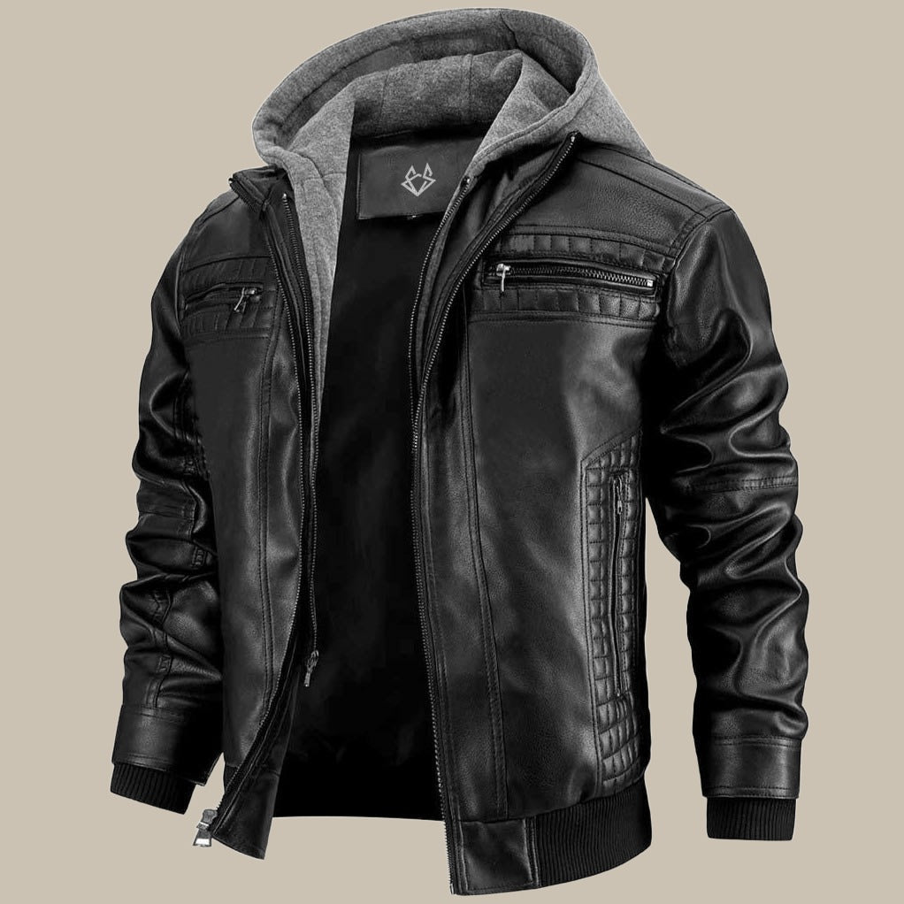 Men's jacket | jacket with a detachable hood and pockets