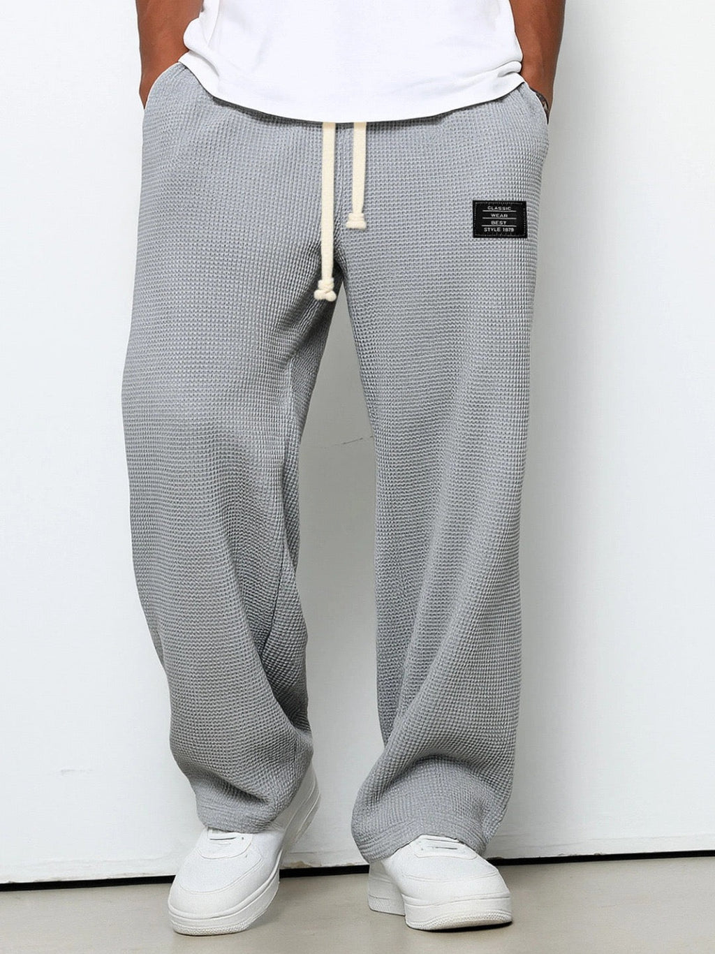 Breathable Relaxed Fit Adjustable Waist Casual Pants for Men | Everyday Wear