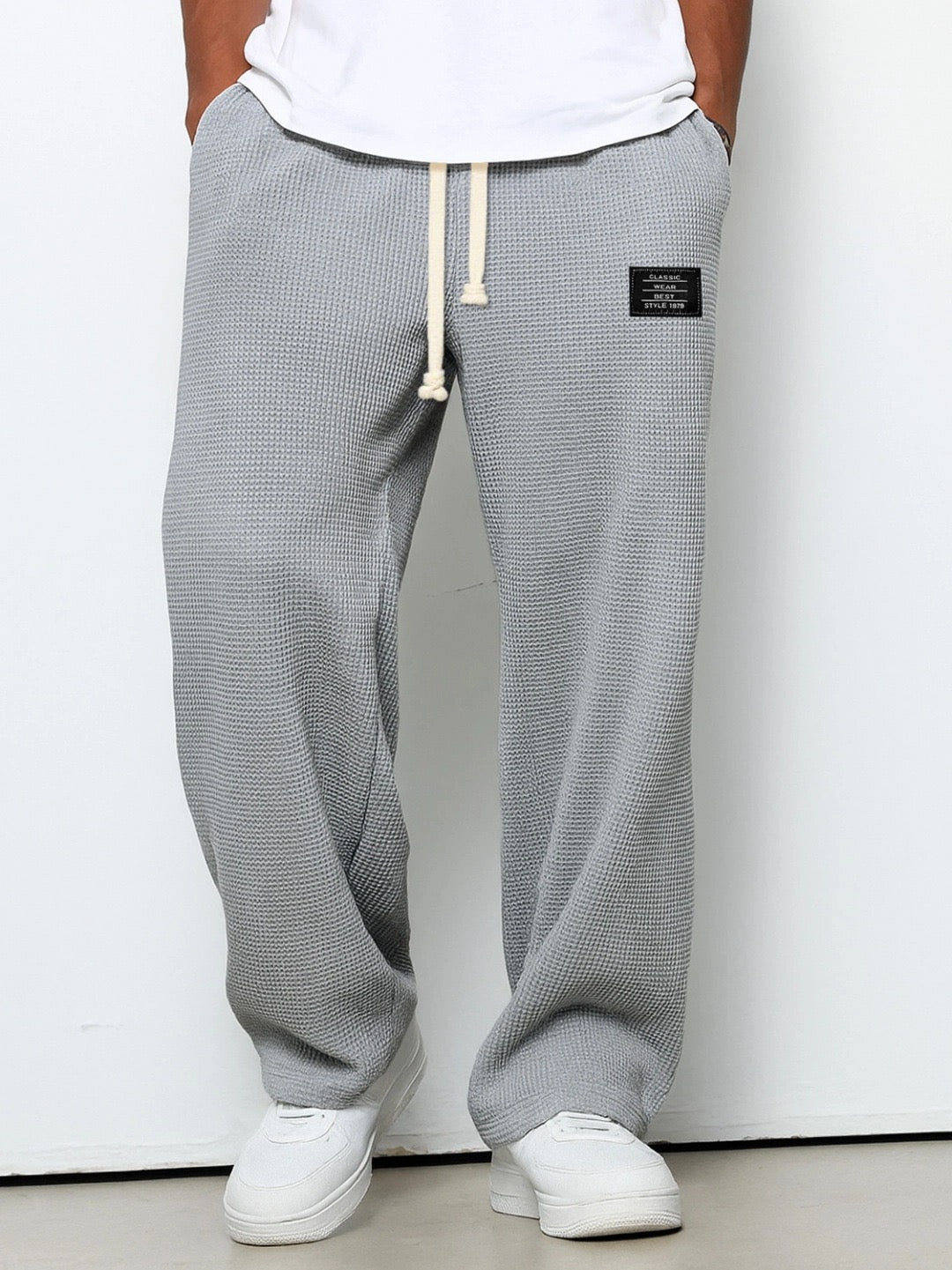 Breathable Relaxed Fit Adjustable Waist Casual Pants for Men | Everyday Wear