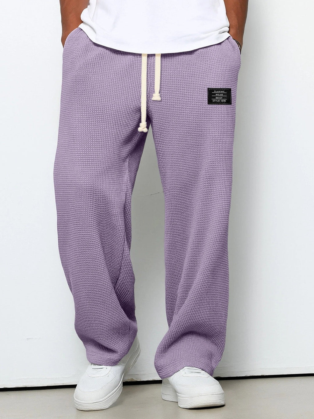 Breathable Relaxed Fit Adjustable Waist Casual Pants for Men | Everyday Wear