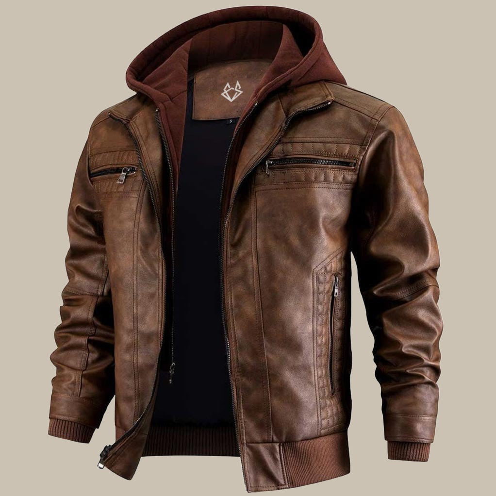 Men's jacket | jacket with a detachable hood and pockets