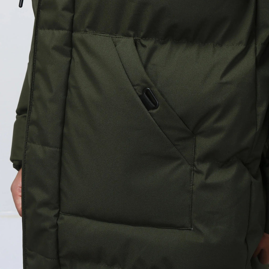 Men's Winter Jacket | Long Length with Detachable Hood