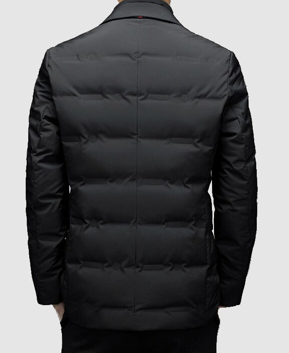Men's Parka Jacket | Fitted Cut with Collar for Cold Weather