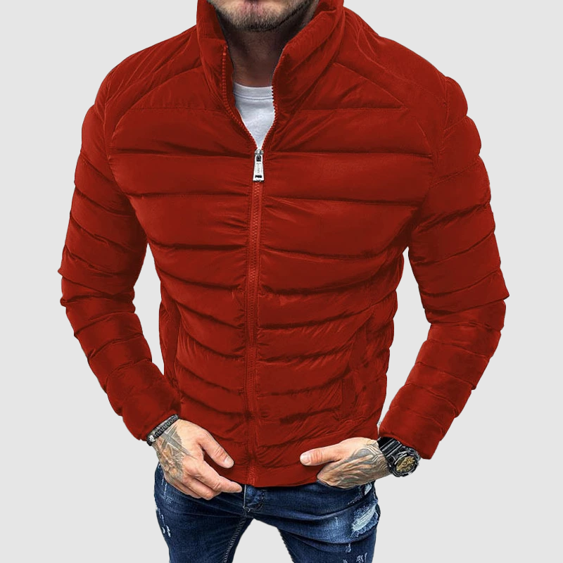 Men's Quilted Jacket | Warm Everyday Jacket with Zipper