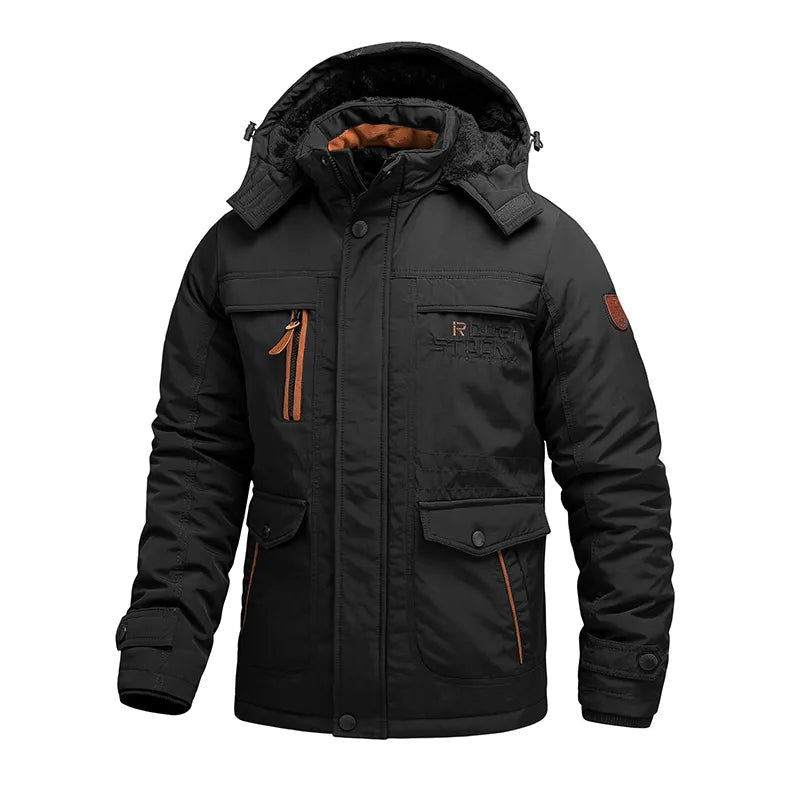 Men's Winter Jacket | Insulated Waterproof with Detachable Hood